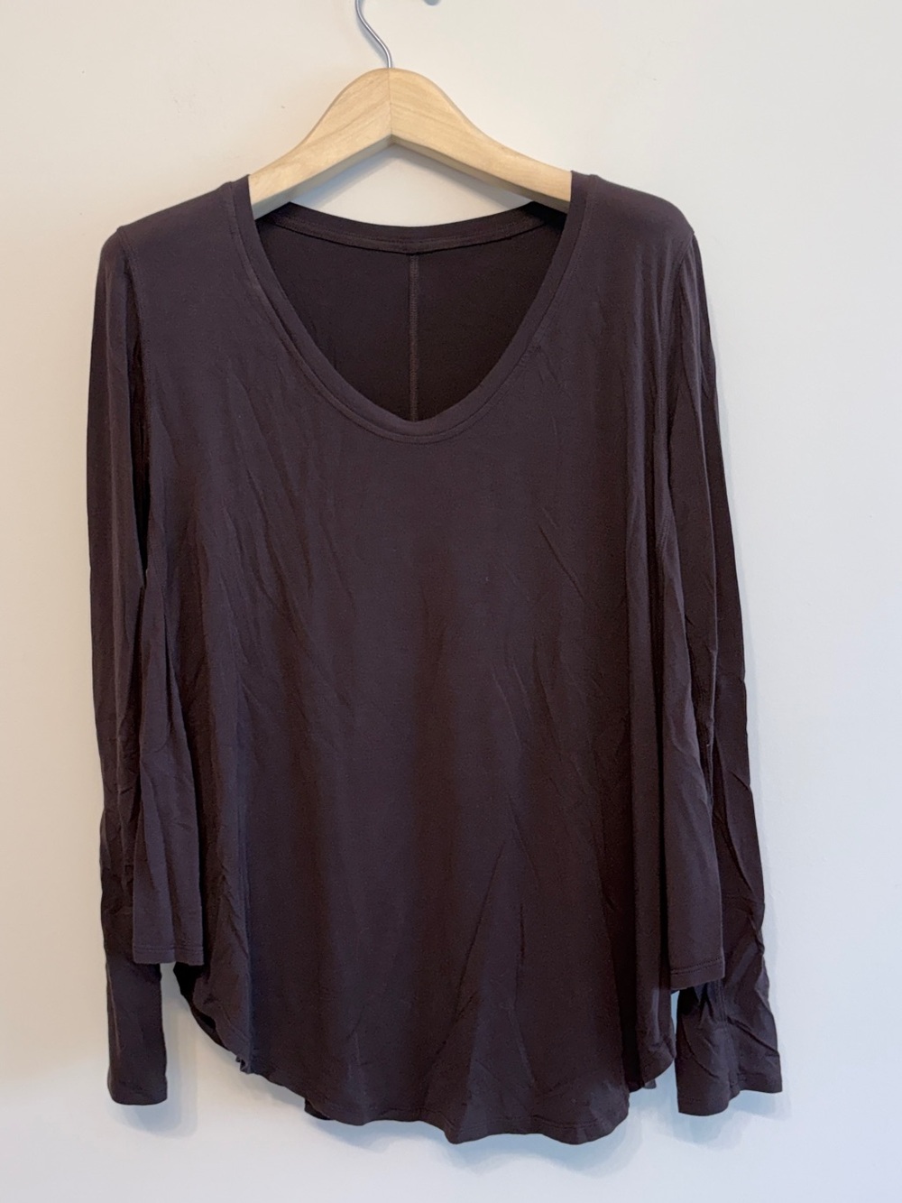 Lululemon espresso brown modal long sleeve sz 6 worn once